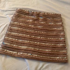 Beaded mini skirt